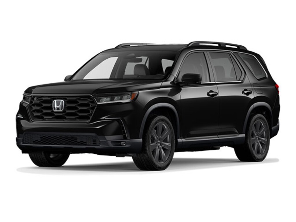 New 2025 Honda Pilot SUV Sport Crystal Black Pearl For Sale Medford